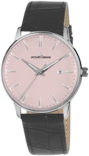 Jacques Lemans Herrklocka N-213F Retro Classic Rosa/Läder Ø42 mm