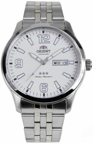 Orient 3 Star Herrklocka SAB0B006WB Vit/Stål Ø43 mm