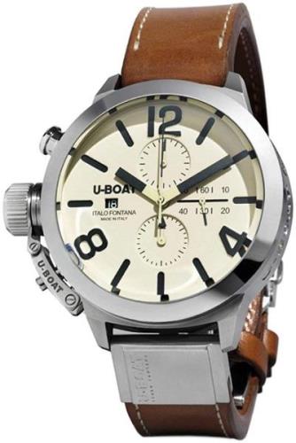 U-Boat Herrklocka 7431/A Classico Beige/Läder Ø45 mm