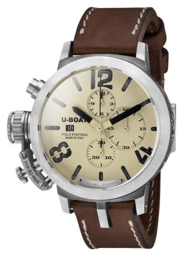 U-Boat Herrklocka 7452 Classico Brun/Läder Ø48 mm