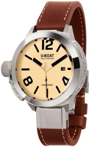 U-Boat Herrklocka 8091 Classico Beige/Läder Ø50 mm