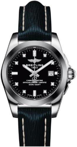 Breitling Damklocka W72348121B1X1 Galactic 29 Sleek Svart/Läder Ø29