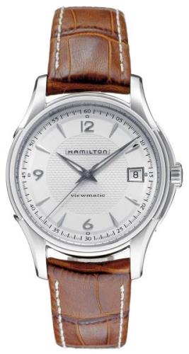 Hamilton Herrklocka H32455555 American Classic Jazzmaster Vit/Läder