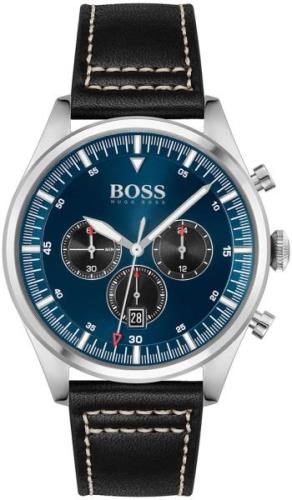 Hugo Boss Herrklocka 1513866 Pioneer Blå/Läder Ø44 mm