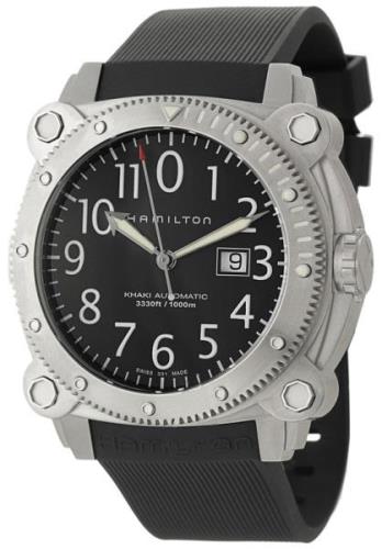 Hamilton Herrklocka H78515333 Khaki Belowzero Svart/Gummi Ø46 mm