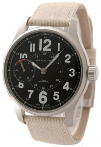 Hamilton Herrklocka H69619933 Khaki Field Svart/Textil Ø44 mm