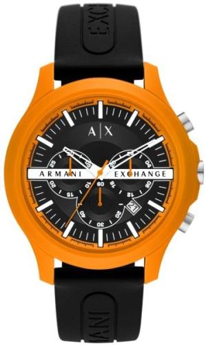 Armani Exchange Herrklocka AX2438 Hampton Svart/Gummi Ø46 mm