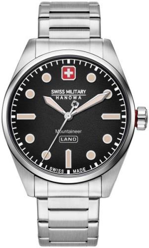 Swiss Military Herrklocka 06-5345.7.04.007 Hanowa Svart/Stål Ø42 mm