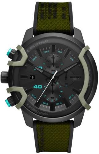 Diesel Herrklocka DZ4563 Griffed Svart/Textil Ø48 mm