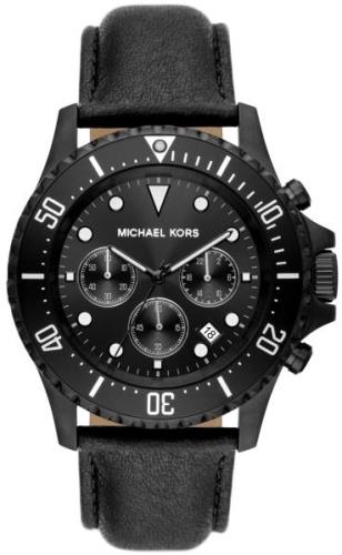 Michael Kors Herrklocka MK9053 Everest Svart/Läder Ø45 mm