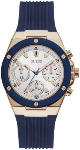 Guess Damklocka GW0030L5 Athena Vit/Gummi Ø39 mm