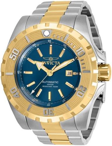 Invicta Herrklocka 30502 Pro Diver Blå/Gulguldtonat stål Ø52 mm