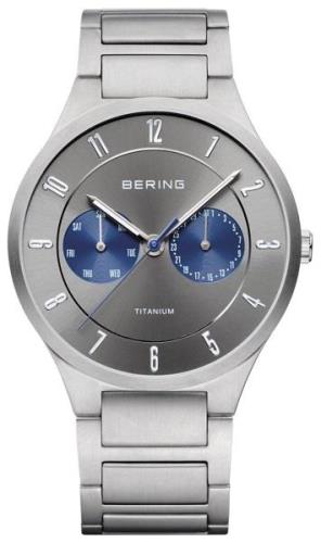 Bering Herrklocka 11539-777 Titanium Silverfärgad/Titan Ø39 mm