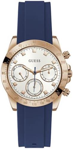 Guess Damklocka GW0315L2 Eclipse Vit/Gummi Ø38 mm