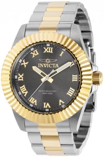 Invicta Herrklocka 37407 Pro Diver Grå/Gulguldtonat stål Ø44 mm