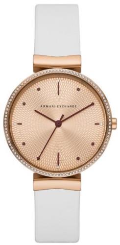 Armani Exchange Damklocka AX5914 Zoe Guldtonad/Läder Ø36 mm