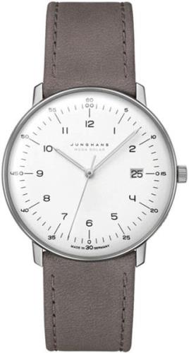 Junghans 59/2021.04 Max Bill Silverfärgad/Läder Ø38 mm