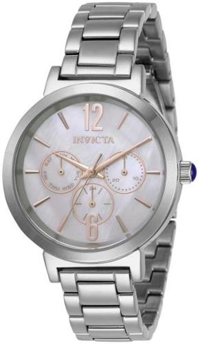 Invicta Damklocka 31082 Angel Vit/Stål Ø39 mm