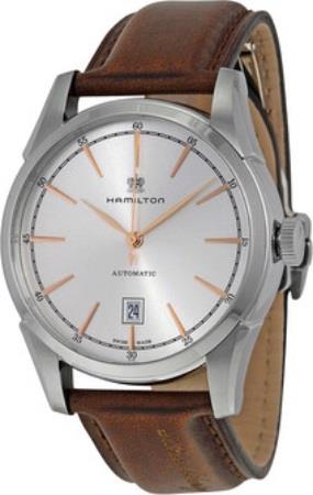 Hamilton Damklocka H32315891 Jazzmaster Silverfärgad/Läder Ø34 mm