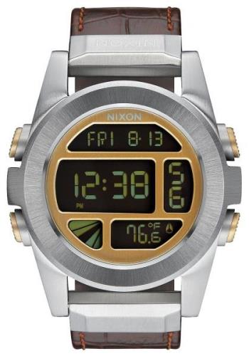 Nixon Herrklocka A9461887-00 The Unit LCD/Läder Ø44.5 mm