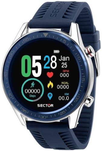 Sector Herrklocka R3251545004 S-02 LCD/Gummi Ø46 mm