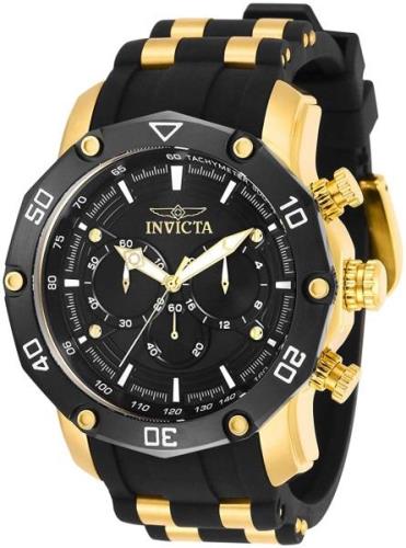 Invicta Herrklocka 30080 Pro Diver Svart/Gulguldtonat stål Ø50 mm