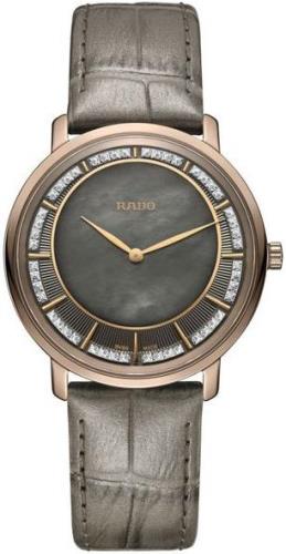 Rado Damklocka R14071926 Diamaster Grå/Läder Ø37.8 mm