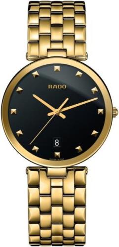 Rado Herrklocka R48868163 Florence Svart/Gulguldtonat stål Ø38 mm