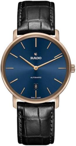 Rado Herrklocka R14068206 Diamaster Blå/Läder Ø41 mm