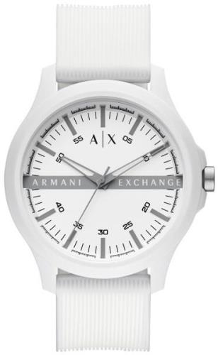 Armani Exchange Herrklocka AX2424 Hampton Vit/Gummi Ø46 mm