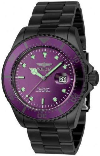 Invicta Herrklocka 23391 Pro Diver Lila/Stål Ø43 mm