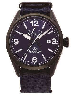 Orient Herrklocka RE-AU0207L00B Star Blå/Textil Ø41 mm