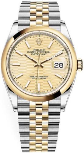 Rolex Damklocka 126203-0039 Datejust 36 Gulguldstonad/18 karat gult