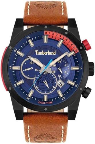 Timberland Herrklocka TBL15951JSB.03 Blå/Läder Ø46 mm