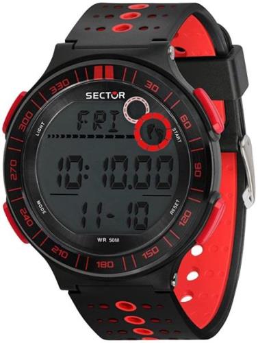 Sector Herrklocka R3251512002 LCD/Gummi Ø44 mm