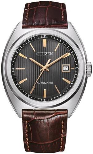 Citizen Herrklocka NJ0100-03H Classic Grå/Läder Ø42 mm