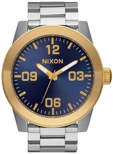 Nixon Herrklocka A3461922-00 The Corporal Blå/Stål Ø48 mm