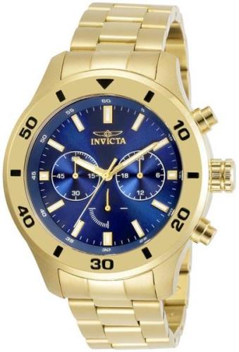 Invicta Herrklocka 28892 Specialty Blå/Gulguldtonat stål Ø48 mm