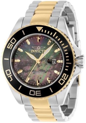 Invicta Herrklocka 37432 Pro Diver Svart/Gulguldtonat stål Ø48 mm