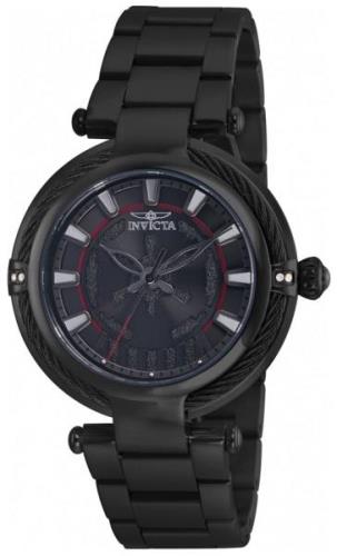 Invicta Damklocka 26235 Svart/Stål Ø40 mm