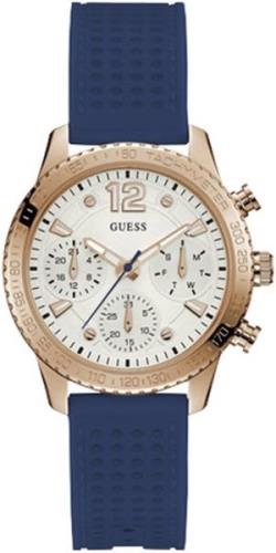 Guess Damklocka W1025L4 Analog Vit/Gummi Ø38 mm