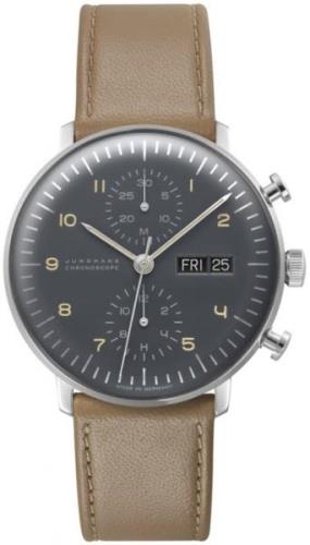 Junghans Herrklocka 27/4501.05 Max Bill Grå/Läder Ø40 mm