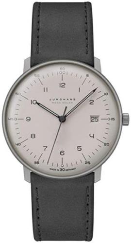 Junghans 59/2023.04 Max Bill Grå/Läder Ø38 mm