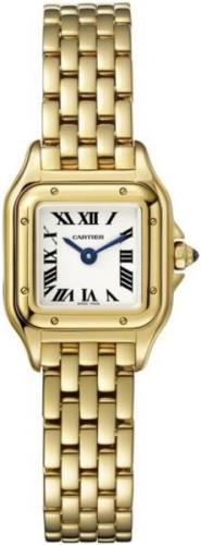 Cartier Damklocka WGPN0016 Panthere De Silverfärgad/18 karat gult