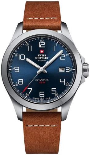 Swiss Military Herrklocka SMA34077.03 Chrono Blå/Läder Ø42 mm