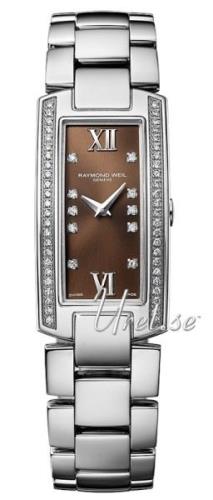 Raymond Weil Damklocka 1500-ST1-00775 Shine Brun/Stål 44x19 mm