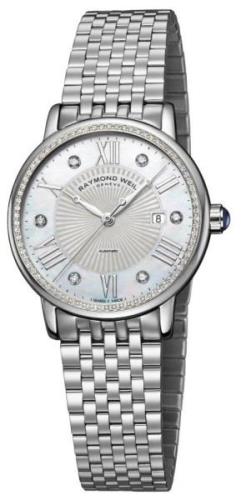 Raymond Weil Damklocka 2637-STS-00966 Maestro Vit/Stål Ø30 mm