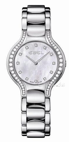 Ebel Damklocka 1215855 Beluga Lady Vit/Stål Ø30 mm