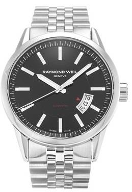 Raymond Weil Herrklocka 2730-ST-20001 Freelancer Svart/Stål Ø42 mm