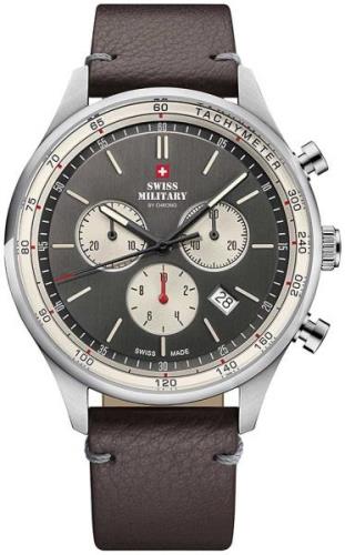 Swiss Military Herrklocka SM34081.12 Chrono Brun/Läder Ø42 mm